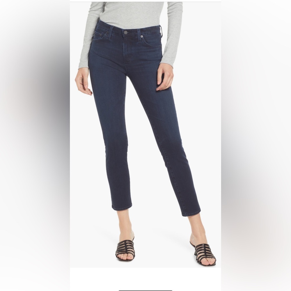 AG Adriano Goldschmied Dark Blue Ankle Jeans